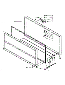 Door parts for Kenmore Freezer 198.714610 (198714610, 198 714610) from AppliancePartsPros.com