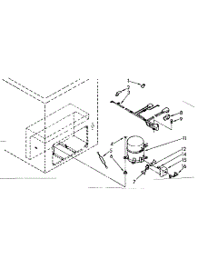 Unit parts for Kenmore Freezer 198.714610 (198714610, 198 714610) from AppliancePartsPros.com