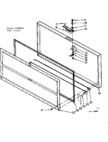 Door Parts parts for Kenmore Freezer 198.714611 (198714611, 198 714611) from AppliancePartsPros.com