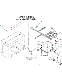 Unit Parts parts for Kenmore Freezer 198.714631 (198714631, 198 714631) from AppliancePartsPros.com
