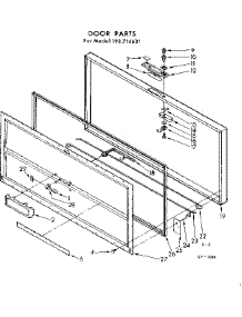 Door Parts parts for Kenmore Freezer 198.714631 (198714631, 198 714631) from AppliancePartsPros.com