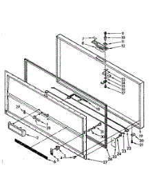Door parts for Kenmore Freezer 198.714640 (198714640, 198 714640) from AppliancePartsPros.com