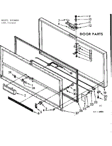 Door Parts parts for Kenmore Freezer 198.714641 (198714641, 198 714641) from AppliancePartsPros.com