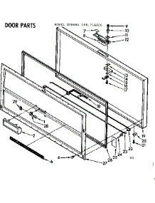 Door Parts parts for Kenmore Freezer 198.714820 (198714820, 198 714820) from AppliancePartsPros.com