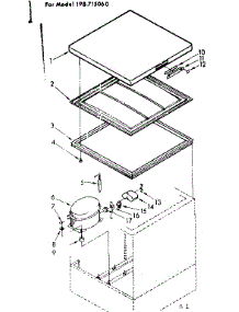 Door And Unit Parts parts for Kenmore Freezer 198.715060 (198715060, 198 715060) from AppliancePartsPros.com