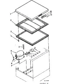 Door And Unit Parts parts for Kenmore Freezer 198.715062 (198715062, 198 715062) from AppliancePartsPros.com