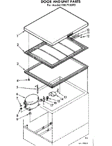 Door And Unit Parts parts for Kenmore Freezer 198.715090 (198715090, 198 715090) from AppliancePartsPros.com