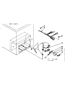 Unit Parts parts for Kenmore Freezer 198.715200 (198715200, 198 715200) from AppliancePartsPros.com