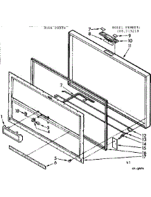 Door Parts parts for Kenmore Freezer 198.715210 (198715210, 198 715210) from AppliancePartsPros.com