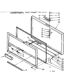 Door Parts parts for Kenmore Freezer 198.715431 (198715431, 198 715431) from AppliancePartsPros.com