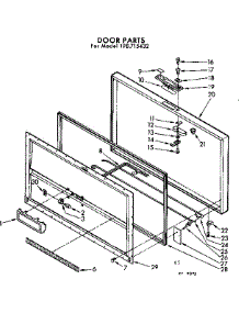 Door Parts parts for Kenmore Freezer 198.715432 (198715432, 198 715432) from AppliancePartsPros.com