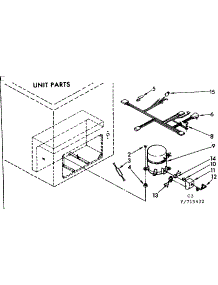 Unit Parts parts for Kenmore Freezer 198.715432 (198715432, 198 715432) from AppliancePartsPros.com