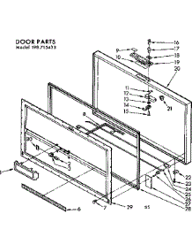 Door Parts parts for Kenmore Freezer 198.715433 (198715433, 198 715433) from AppliancePartsPros.com