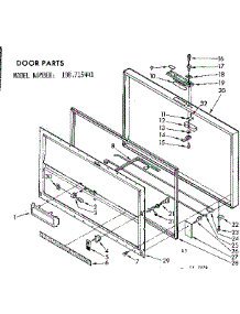 Door Parts parts for Kenmore Freezer 198.715441 (198715441, 198 715441) from AppliancePartsPros.com