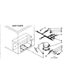 Unit Parts parts for Kenmore Freezer 198.715442 (198715442, 198 715442) from AppliancePartsPros.com