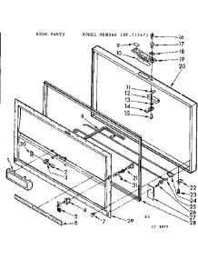 Door Parts parts for Kenmore Freezer 198.715471 (198715471, 198 715471) from AppliancePartsPros.com