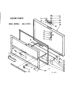 Door Parts parts for Kenmore Freezer 198.715472 (198715472, 198 715472) from AppliancePartsPros.com