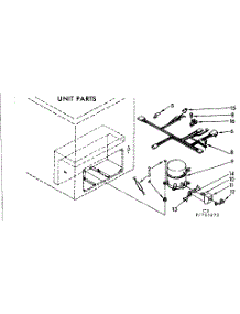 Unit Parts parts for Kenmore Freezer 198.715472 (198715472, 198 715472) from AppliancePartsPros.com
