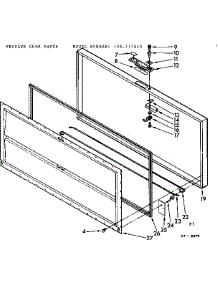 Door Parts parts for Kenmore Freezer 198.715610 (198715610, 198 715610) from AppliancePartsPros.com