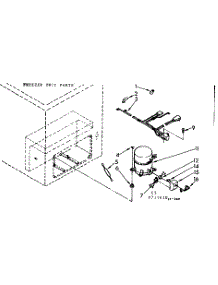 Unit Parts parts for Kenmore Freezer 198.715610 (198715610, 198 715610) from AppliancePartsPros.com