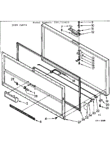 Door Parts parts for Kenmore Freezer 198.715630 (198715630, 198 715630) from AppliancePartsPros.com