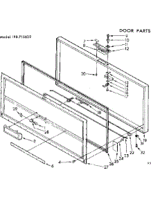 Door Parts parts for Kenmore Freezer 198.715632 (198715632, 198 715632) from AppliancePartsPros.com