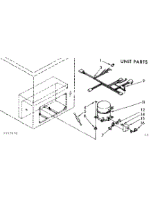 Unit Parts parts for Kenmore Freezer 198.715632 (198715632, 198 715632) from AppliancePartsPros.com