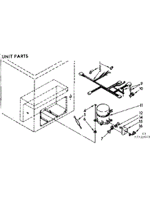 Unit Parts parts for Kenmore Freezer 198.715640 (198715640, 198 715640) from AppliancePartsPros.com