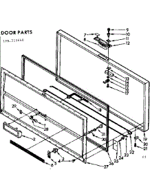 Door Parts parts for Kenmore Freezer 198.715640 (198715640, 198 715640) from AppliancePartsPros.com