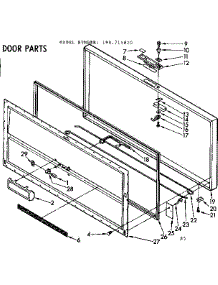 Door Parts parts for Kenmore Freezer 198.715820 (198715820, 198 715820) from AppliancePartsPros.com
