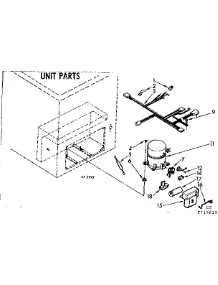 Unit Parts parts for Kenmore Freezer 198.715820 (198715820, 198 715820) from AppliancePartsPros.com