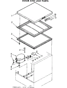 Door And Unit Parts parts for Kenmore Freezer 198.716060 (198716060, 198 716060) from AppliancePartsPros.com