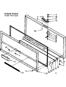 Door Parts parts for Kenmore Freezer 198.716231 (198716231, 198 716231) from AppliancePartsPros.com