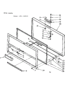 Door Parts parts for Kenmore Freezer 198.716430 (198716430, 198 716430) from AppliancePartsPros.com