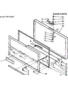 Door Parts parts for Kenmore Freezer 198.716440 (198716440, 198 716440) from AppliancePartsPros.com