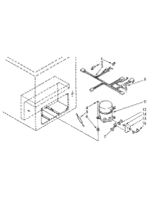 Freezer Unit parts for Kenmore Freezer 198.716600 (198716600, 198 716600) from AppliancePartsPros.com