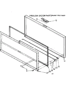 Door Parts parts for Kenmore Freezer 198.716601 (198716601, 198 716601) from AppliancePartsPros.com