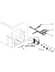 Unit Parts parts for Kenmore Freezer 198.716601 (198716601, 198 716601) from AppliancePartsPros.com