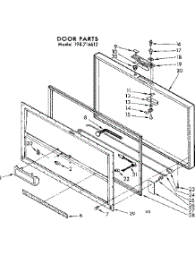 Door Parts parts for Kenmore Freezer 198.716612 (198716612, 198 716612) from AppliancePartsPros.com