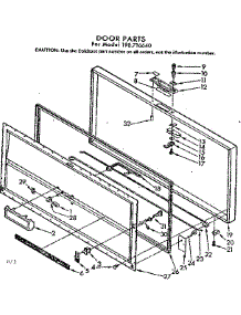 Door Parts parts for Kenmore Freezer 198.716640 (198716640, 198 716640) from AppliancePartsPros.com