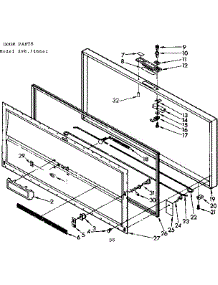 Door Parts parts for Kenmore Freezer 198.716641 (198716641, 198 716641) from AppliancePartsPros.com