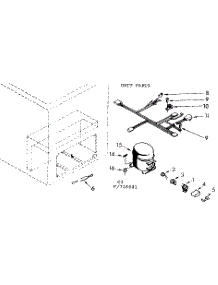 Unit Parts parts for Kenmore Freezer 198.716641 (198716641, 198 716641) from AppliancePartsPros.com