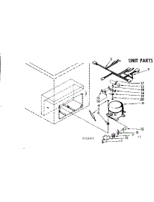 Unit Parts parts for Kenmore Freezer 198.716821 (198716821, 198 716821) from AppliancePartsPros.com