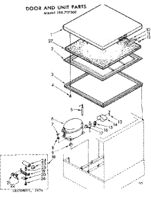 Door And Unit Parts parts for Kenmore Freezer 198.717060 (198717060, 198 717060) from AppliancePartsPros.com