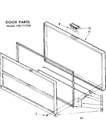 Door Parts parts for Kenmore Freezer 198.717200 (198717200, 198 717200) from AppliancePartsPros.com