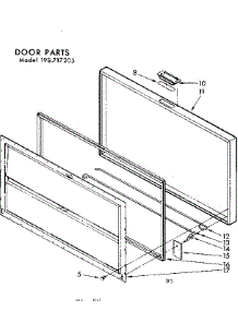 Door Parts parts for Kenmore Freezer 198.717205 (198717205, 198 717205) from AppliancePartsPros.com