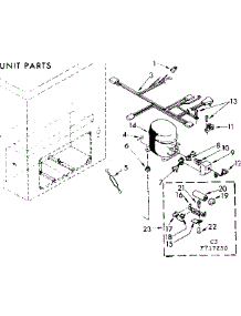 Unit Parts parts for Kenmore Freezer 198.717230 (198717230, 198 717230) from AppliancePartsPros.com