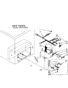 Unit Parts parts for Kenmore Freezer 198.717235 (198717235, 198 717235) from AppliancePartsPros.com
