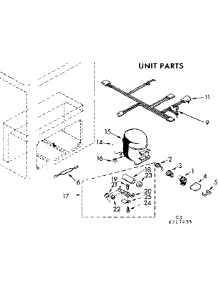 Unit Parts parts for Kenmore Freezer 198.717435 (198717435, 198 717435) from AppliancePartsPros.com
