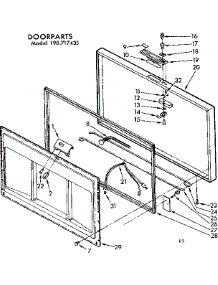 Door Parts parts for Kenmore Freezer 198.717435 (198717435, 198 717435) from AppliancePartsPros.com